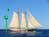 under full sails